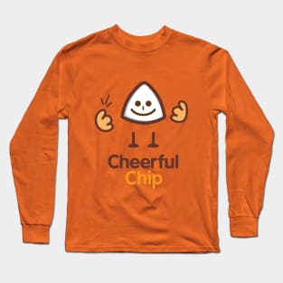 Cheerful Chip Expression Long Sleeve T-Shirt